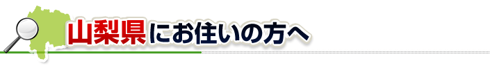 ハチ駆除ネットから山梨県にお住まいの方へ