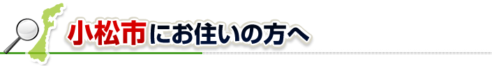 ハチ駆除ネットから小松市にお住まいの方へ