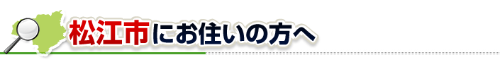 ハチ駆除ネットから松江市にお住まいの方へ